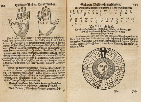 Schwenter, D. - Deliciae phsyico-mathematicae. 3 Bde. 1651-53.