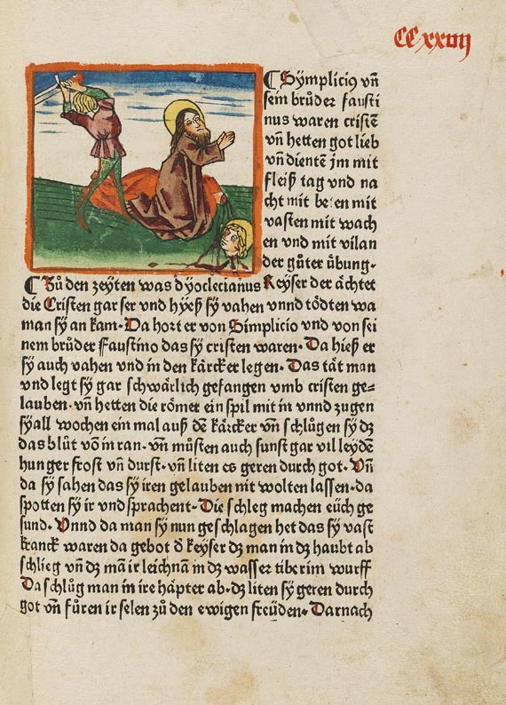  Jacobus de Voragine - Das Leben der Heiligen (Legenda aurea). 2 Bde. (C9/C17). - Altre immagini