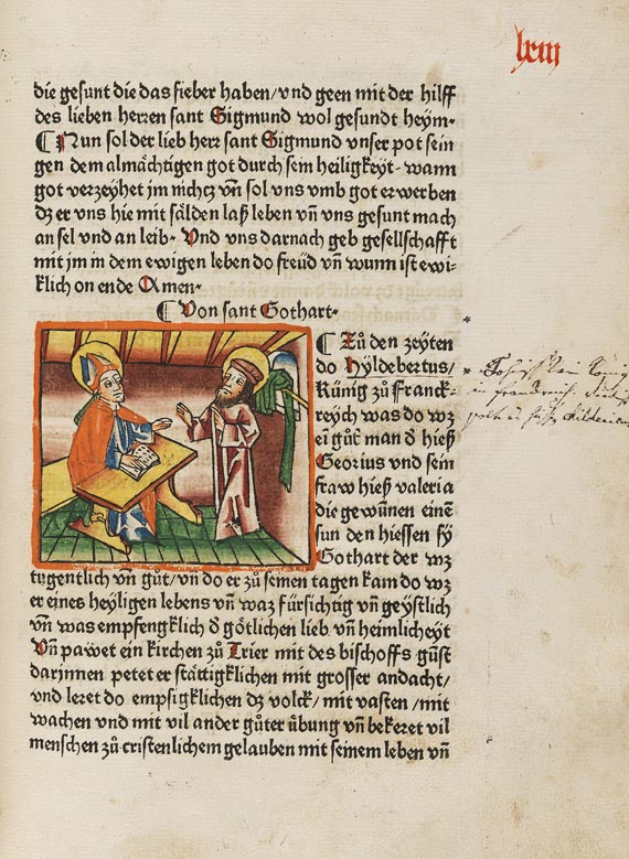  Jacobus de Voragine - Das Leben der Heiligen (Legenda aurea). 2 Bde. (C9/C17). - Altre immagini