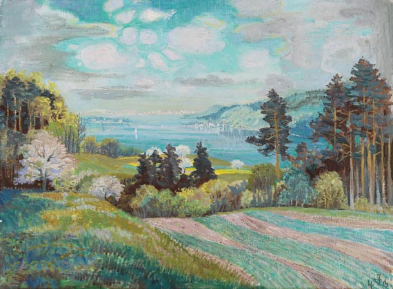 Otto Dix - Frühling auf der Höri mit Blick auf Steckborn