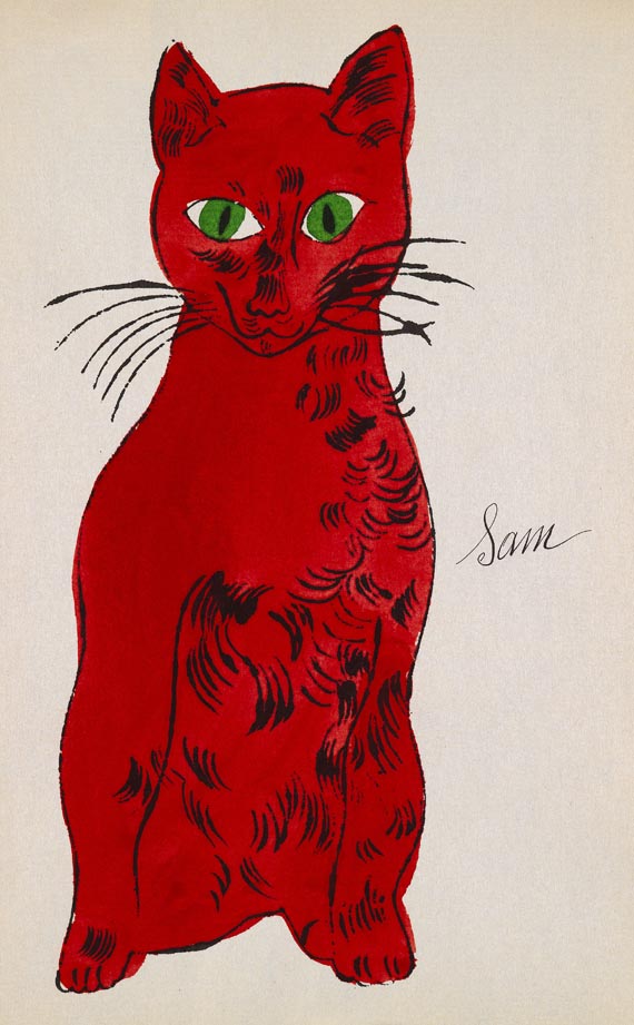 Andy Warhol - Red Sam sitting