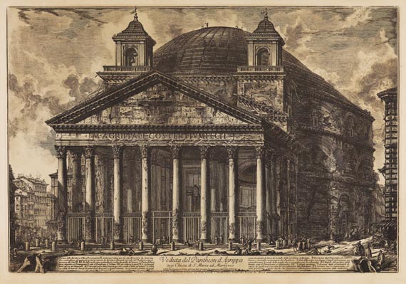 Giovanni Battista Piranesi - Veduta del Pantheon d