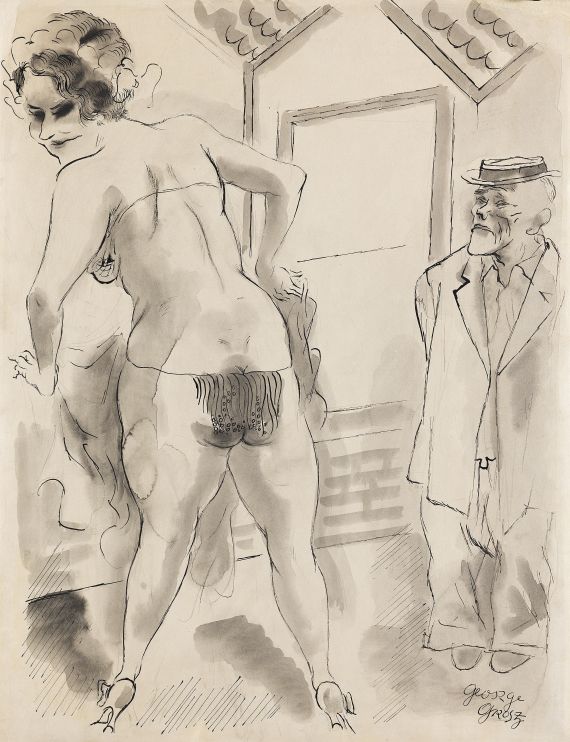 George Grosz - Burlesque Show, New York