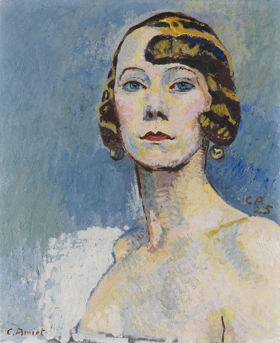 Cuno Amiet - Brustbild einer Dame (Irene)