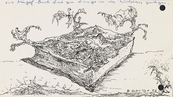 Bernard Schultze - Sperriger Zaun aus Zeit. 1976.