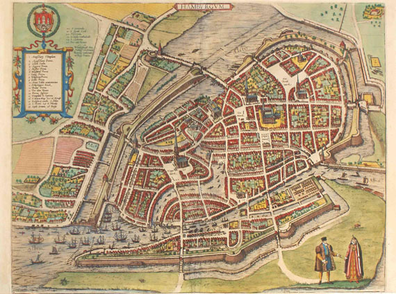  Hamburg - 1 Bl. Hamburgum. Um 1585.
