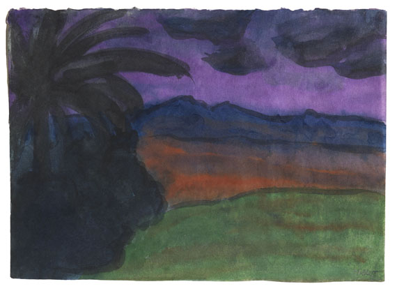 Emil Nolde - Südliche Abendlandschaft