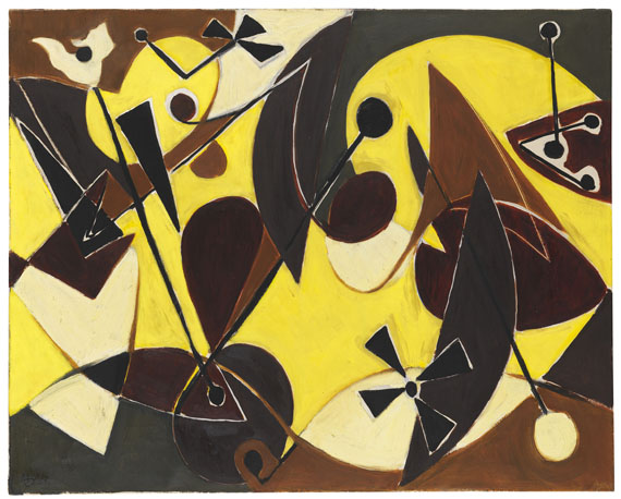 Ernst Wilhelm Nay - Imagination in Gelb