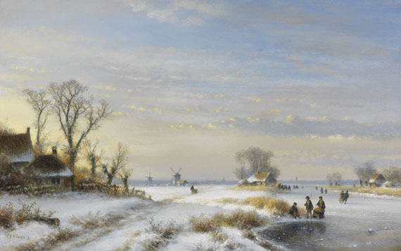 Lodewijk Johannes Kleijn - Wintervergnügen auf dem Eise