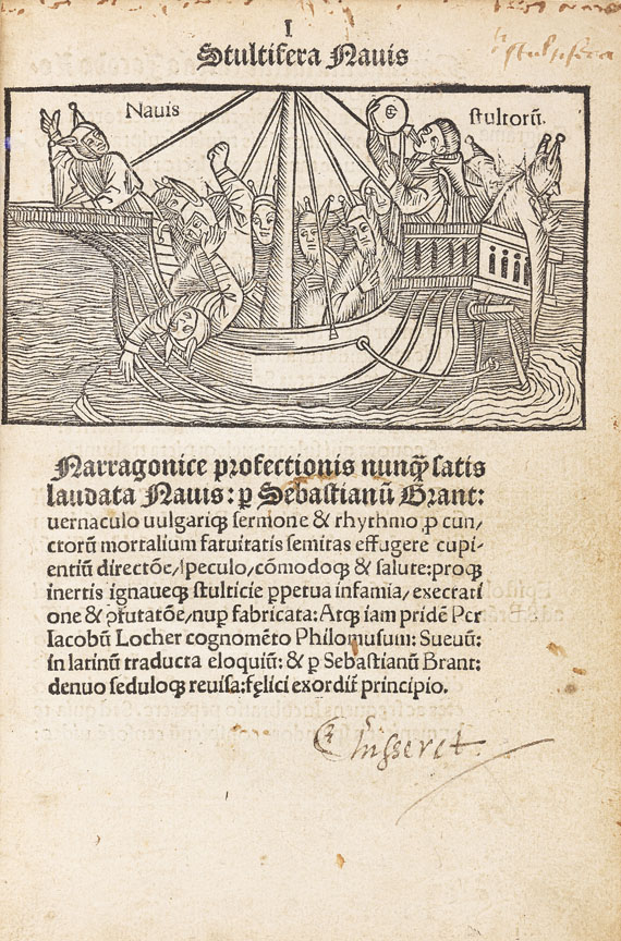 Sebastian Brant - Stultifera navis. 1498. - Altre immagini