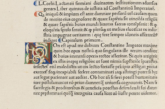 Lucius Coelius Firmianus Lactantius - Opera. 1472. - Altre immagini