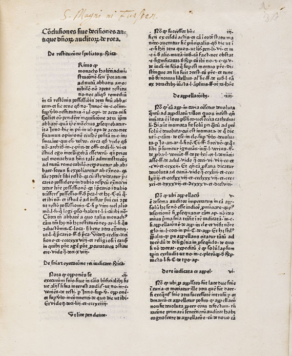 Peter Schöffer - Decisiones Rotae Romanae. 1477. - Altre immagini