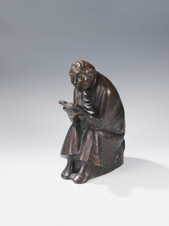 Ernst Barlach - Der Buchleser (Lesender Mann im Wind)