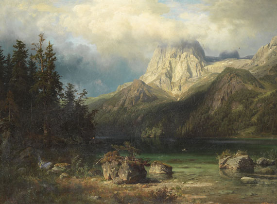 August Wilhelm Leu - Gebirgslandschaft