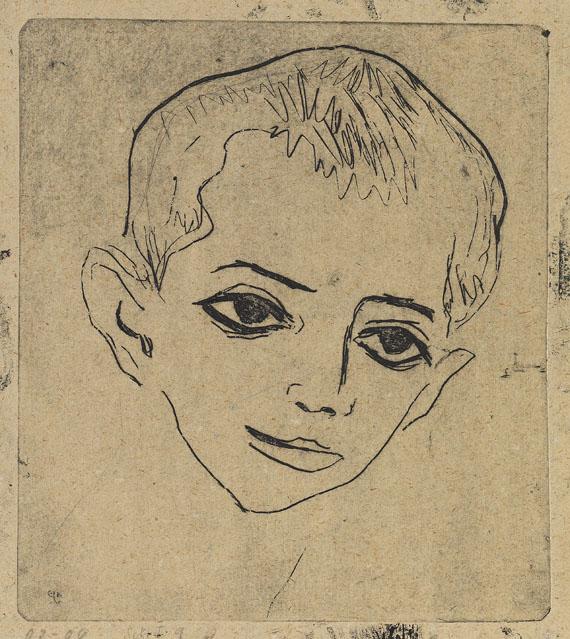 Ernst Ludwig Kirchner - Knabenkopf