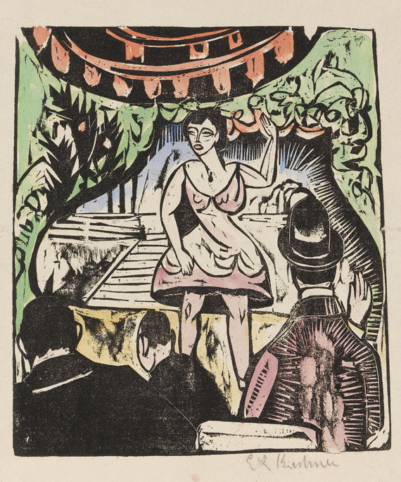 Ernst Ludwig Kirchner - Kleines Variete mit Sängerin