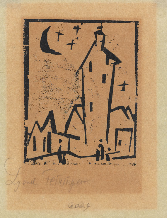 Lyonel Feininger - Kirche mit hohem Turm