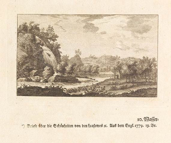 Chr. C. Lorenz Hirschfeld - Theorie der Gartenkunst 5 Bde. (1779-1785)