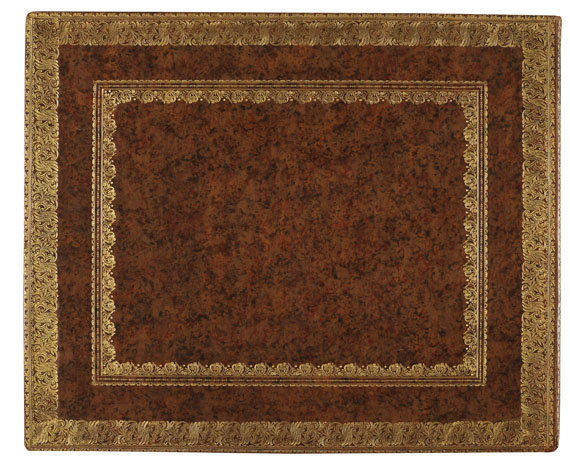  Einbände - Ledermappe mit Goldprägung (Gustaf Hedberg). Um 1900.