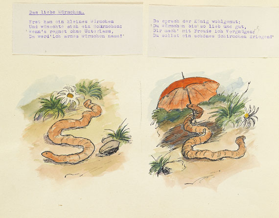 Otto Dill - Original Manuskript, "Was die lieben Tiere vom Löwen" - Altre immagini