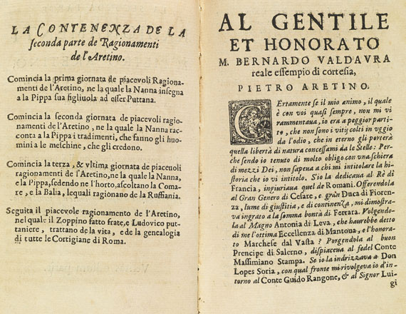 Pietro Aretino - La Prima (seconda) parte de Ragionamenti. 1651 - Altre immagini