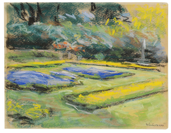 Max Liebermann - Blumenterrasse im Wannseegarten nach Nordwesten