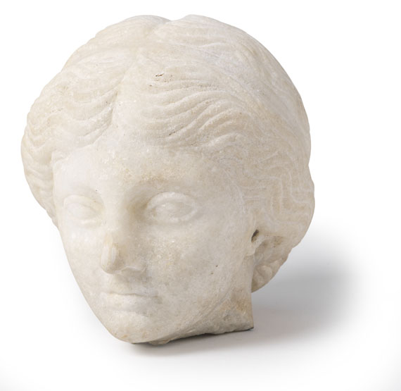 Antikenkopie - Kopf einer Römerin