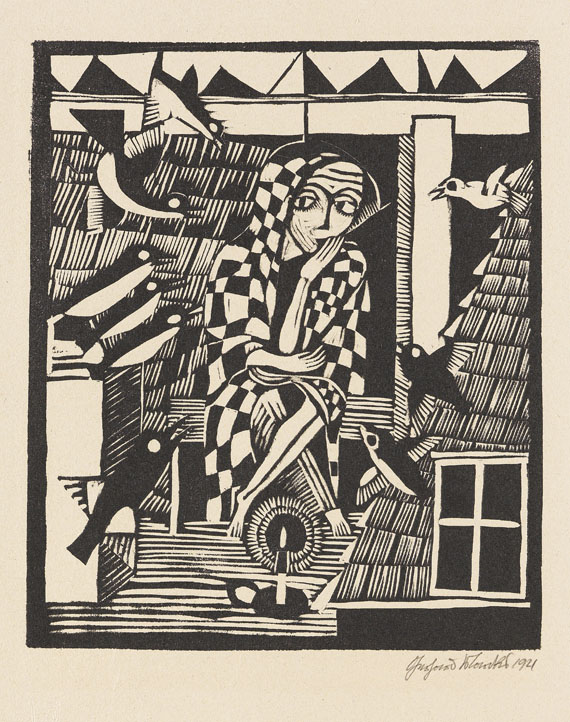  Mappenwerk / Portfolio - Bauhaus-Drucke. Neue Europäische Graphik. Erste Mappe. Meister des Staatlichen Bauhauses in Weimar - Altre immagini