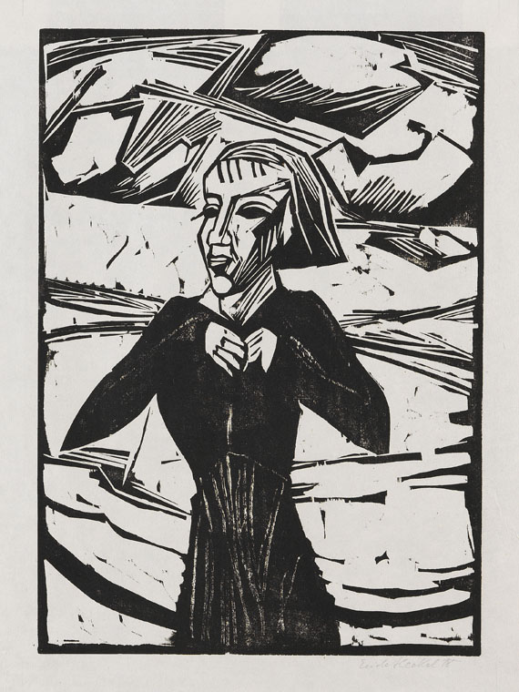 Erich Heckel - Mädchen am Meer