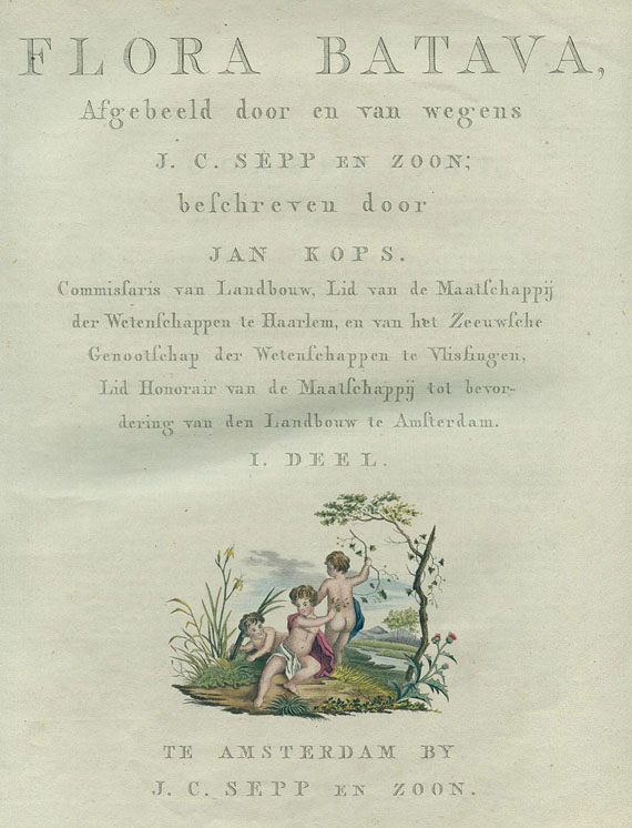 Jan Kops - Flora Batava. 1800-32. 6 Bde.