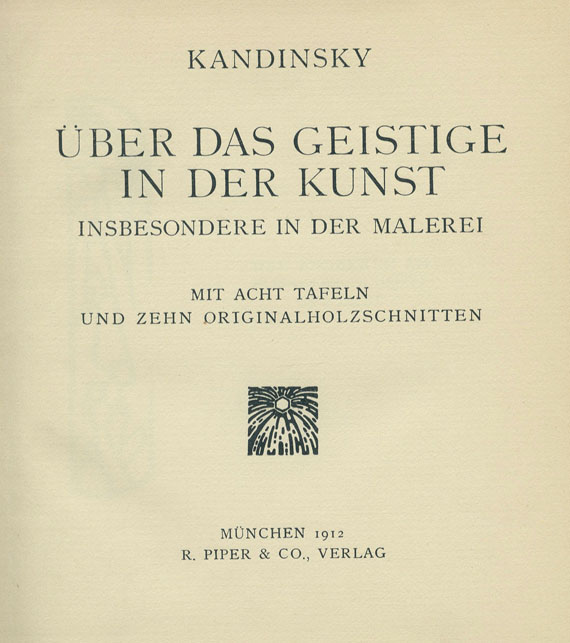 Wassily Kandinsky - Über das Geistige in der Kunst. 1912
