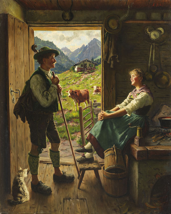 Emil Rau - Besuch auf der Alm