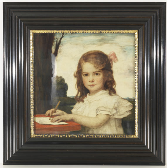 Ludwig von Zumbusch - Porträt eines Mädchens beim Zeichnen - Altre immagini