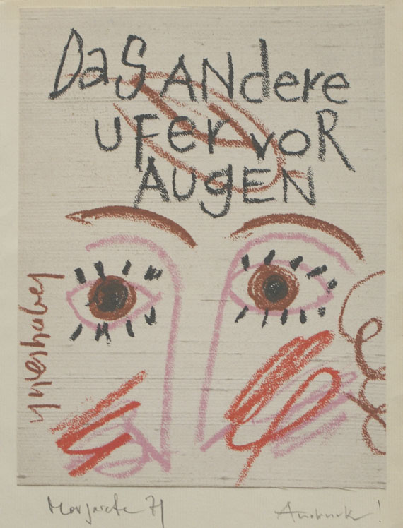 HAP Grieshaber - Das andere Ufer vor Augen. 1972