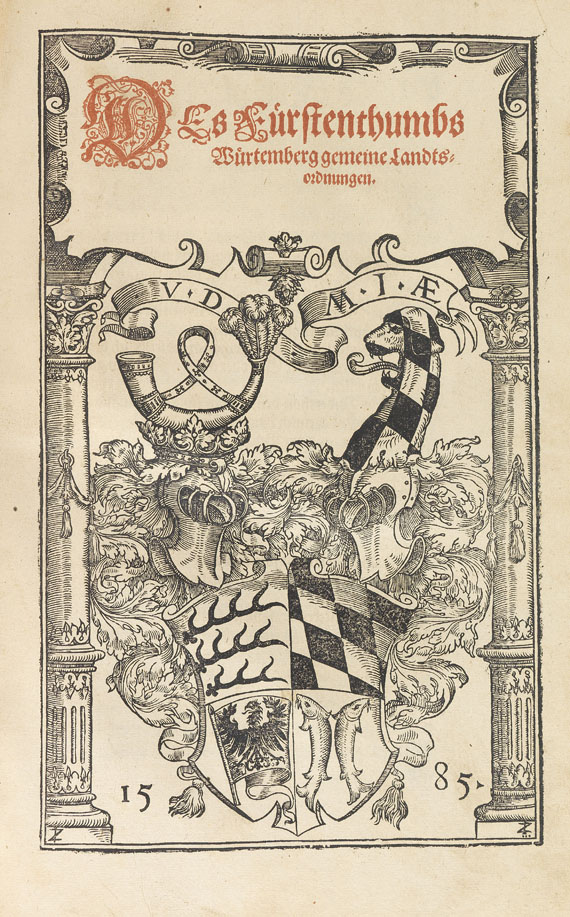 Württemberg - Füstenthumbs Würtemberg. 1585.