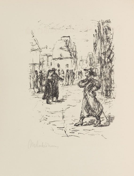 Max Liebermann - Heine, H., Der Rabbi von Bacherach. 1923.