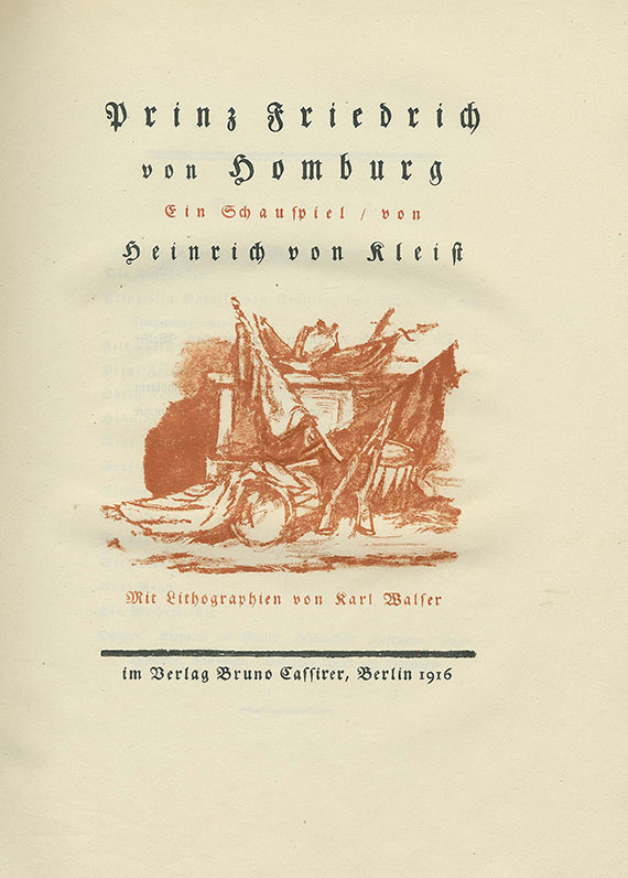 Karl Walser - Kleist, H. von, Prinz Friedrich von Homburg. 1916