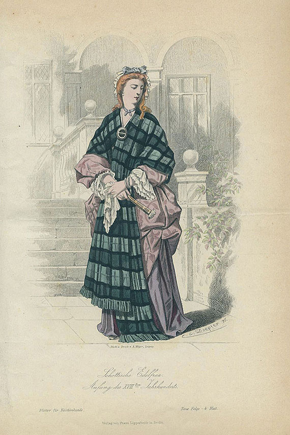  Mode und Kostüme - Kostümkunde. Um 1888-90.