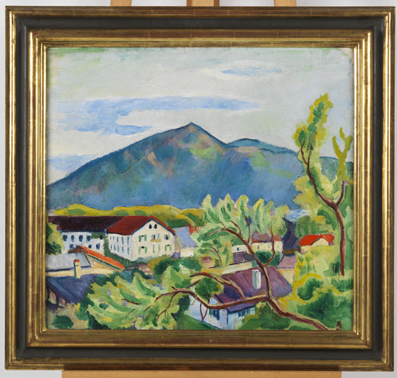 August Macke - Frühlingslandschaft in Tegernsee - Cornice