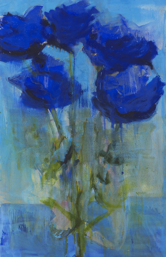 Rainer Fetting - Blaue Rosen