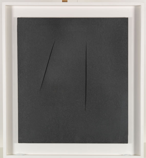 Lucio Fontana - Concetto Spaziale, Attese - Cornice