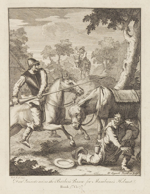William Hogarth - 6 Bll.: Illustrationen zu Cervantes "Don Quijote" - Altre immagini