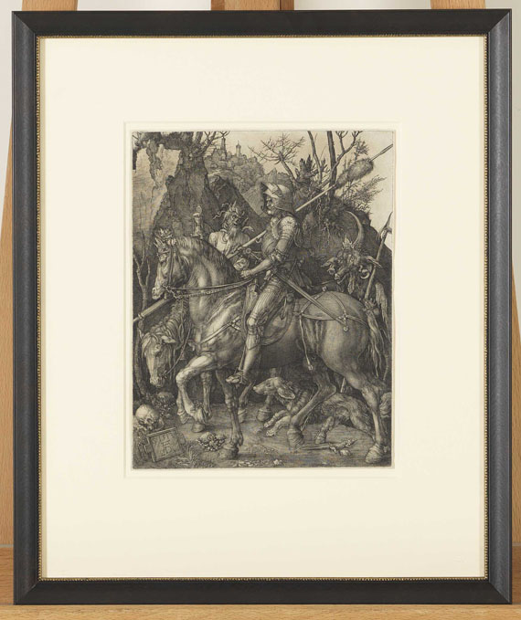 Albrecht Dürer - Der Reiter (Ritter, Tod und Teufel) - Cornice