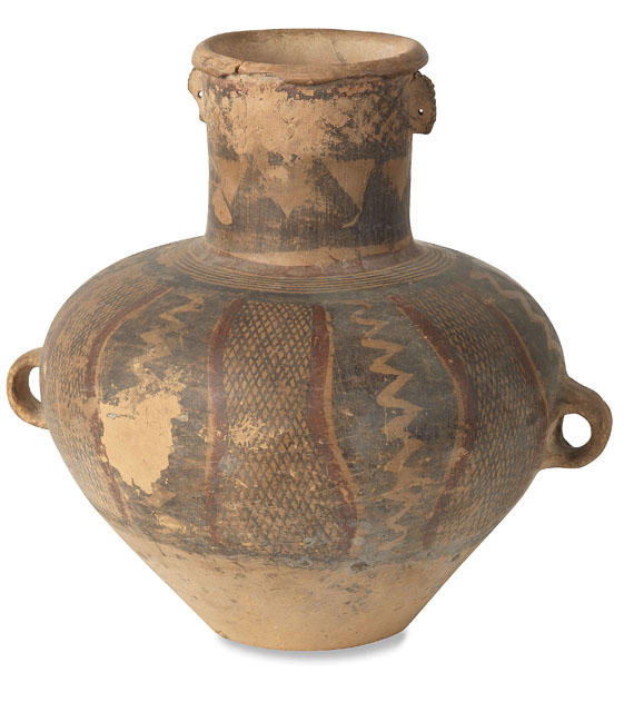 Eduard Zimmermann - Chinesische Vase, Pan-Chan Typ. 2000-1700 v. Chr. Aus dem Besitz von Ed. Zimmermann. - Altre immagini