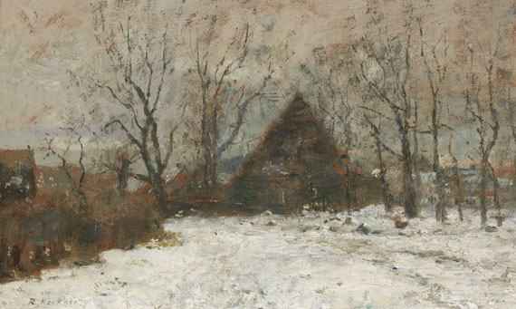 Rudolf Höckner - Winterlandschaft mit Gehöft