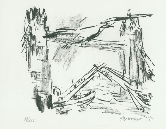 Oskar Kokoschka - Londoner Ansichten. 1972