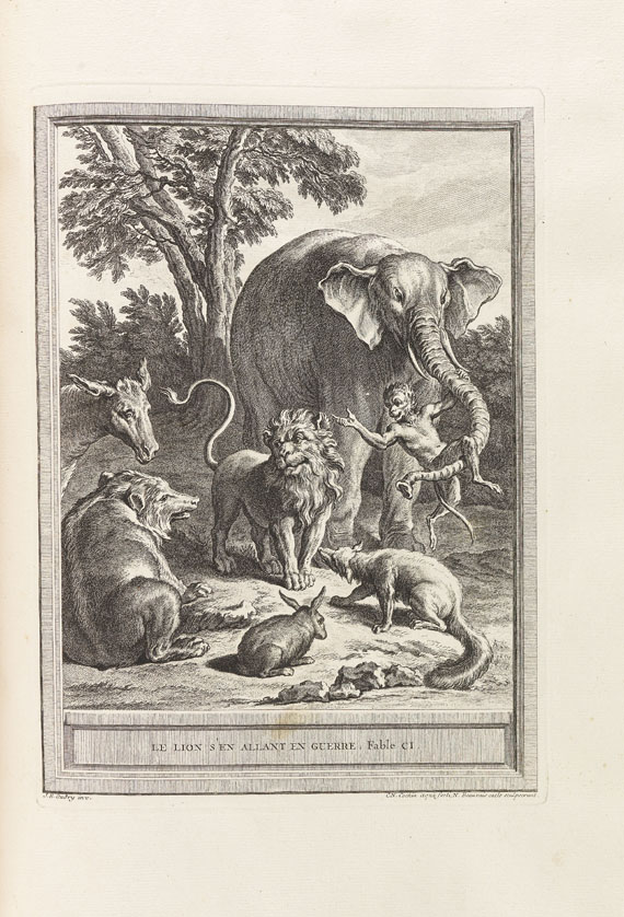 Jean de La Fontaine - Fables choisies. 4 Bde. 1755-59. - Altre immagini