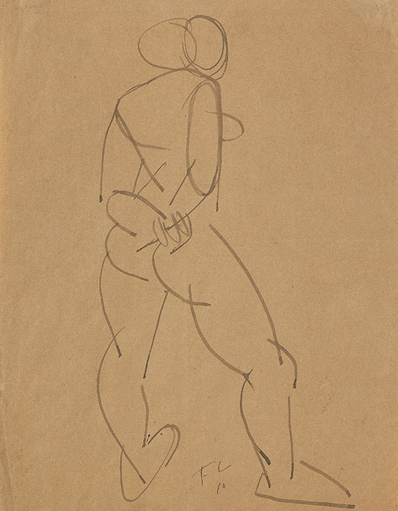 Fernand Léger - Stehender weiblicher Akt von hinten