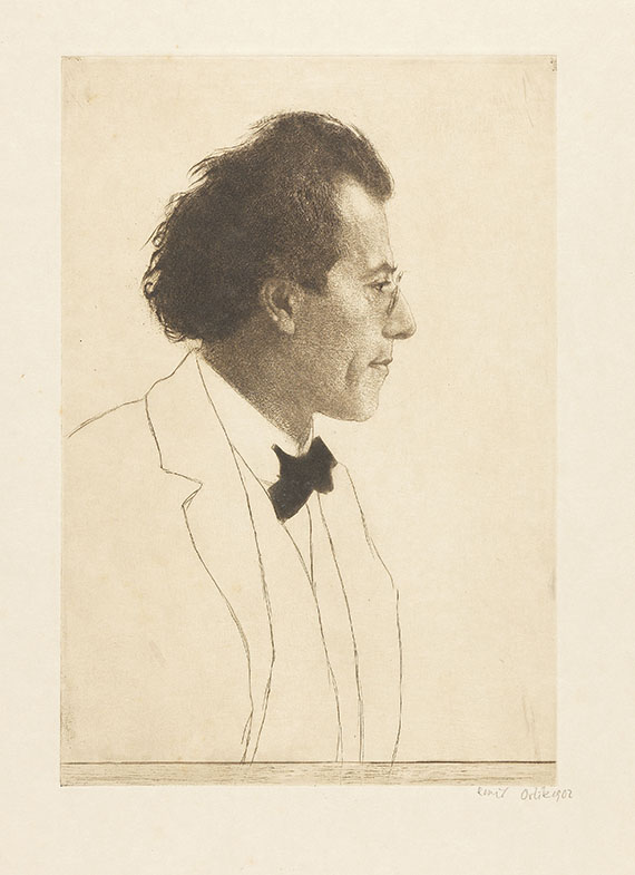 Emil Orlik - Der Komponist Gustav Mahler