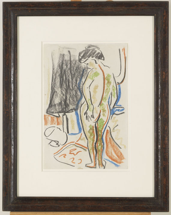Ernst Ludwig Kirchner - Stehender weiblicher Akt - Cornice
